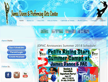 Tablet Screenshot of jamesdancepac.com